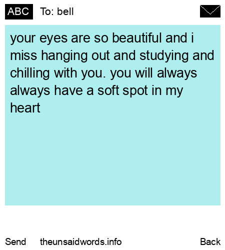 unsent message to bell