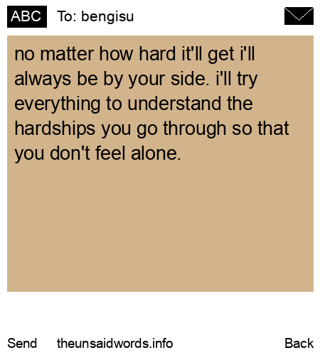 unsent message to bengisu