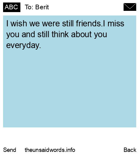 unsent message to Berit 