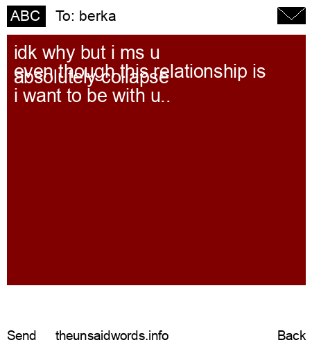 unsent message to berka