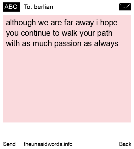 unsent message to berlian
