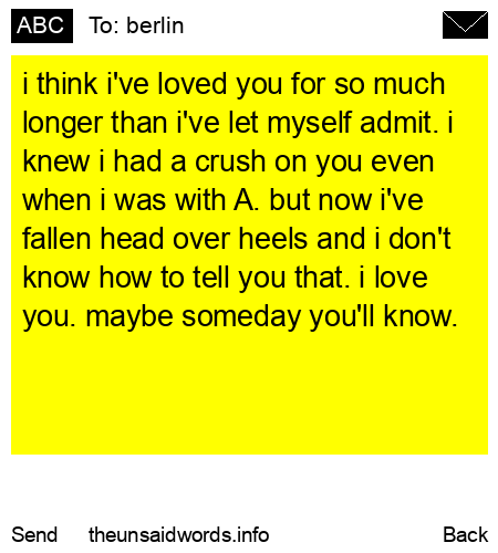 unsent message to berlin
