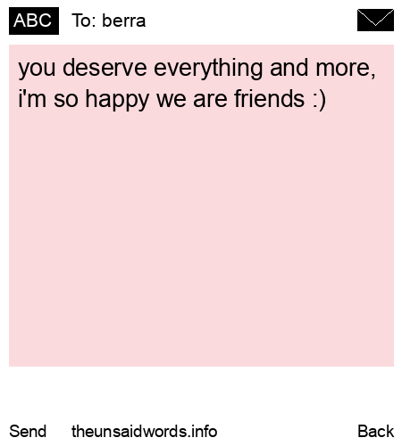 unsent message to berra