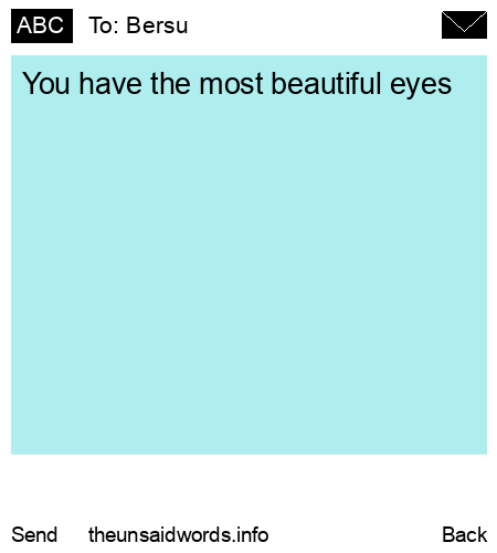 unsent message to Bersu