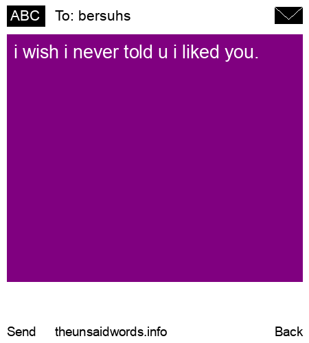 unsent message to bersuhs