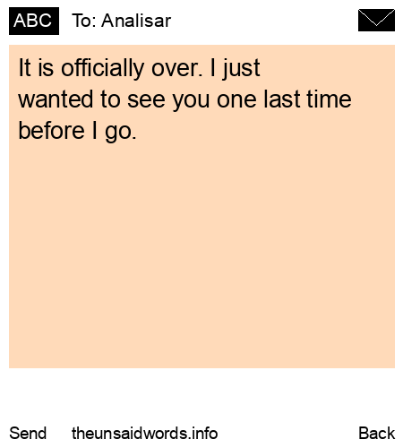 unsent message to Analisar 