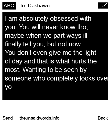 unsent message to Dashawn