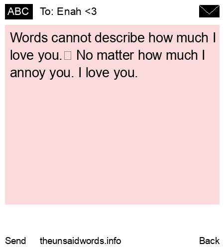 unsent message to Enah <3