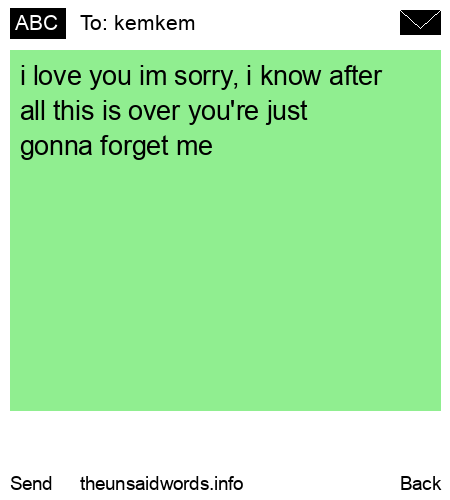 unsent message to kemkem