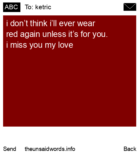 unsent message to ketric