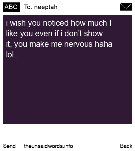 unsent message to neeptah