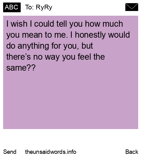 unsent message to RyRy