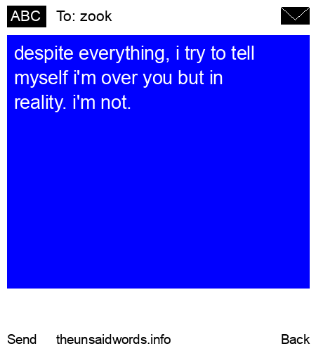 unsent message to zook