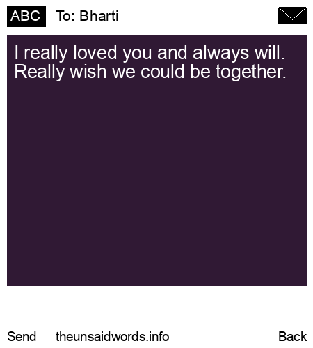 unsent message to Bharti