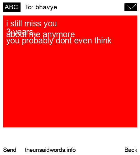 unsent message to bhavye