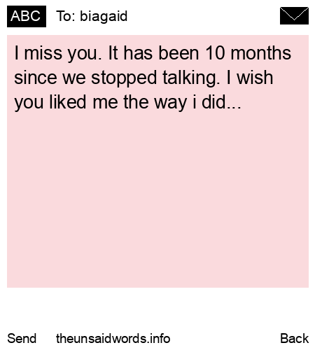 unsent message to biagaid