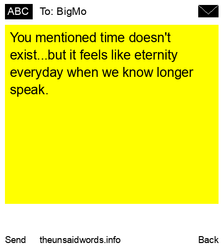 unsent message to BigMo