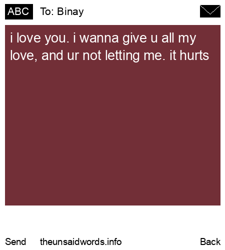 unsent message to Binay