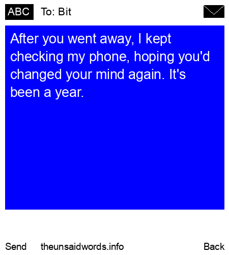 unsent message to Bit
