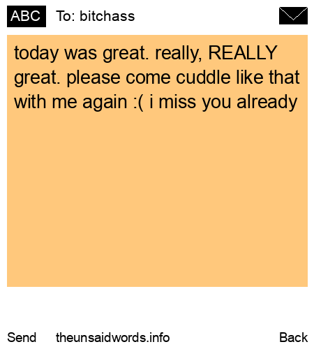 unsent message to bitchass