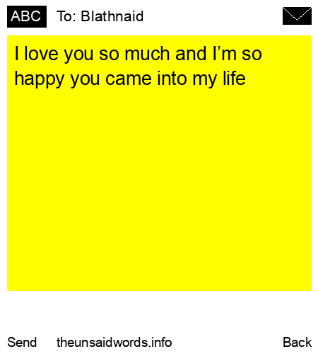 unsent message to Blathnaid 