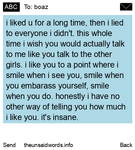 unsent message to boaz