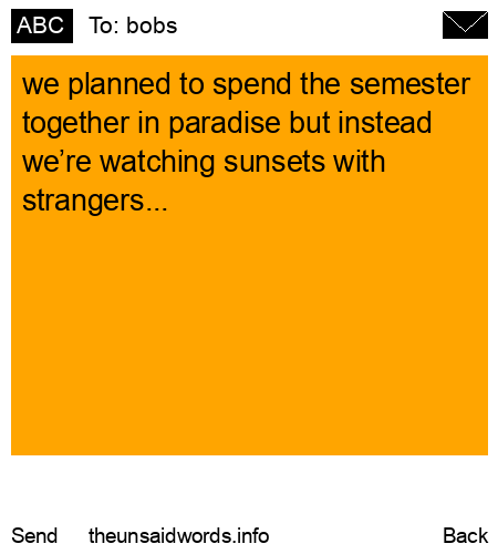 unsent message to bobs