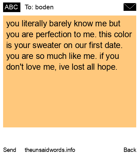unsent message to boden