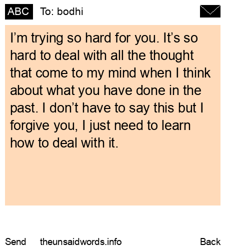 unsent message to bodhi