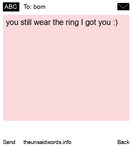 unsent message to bom