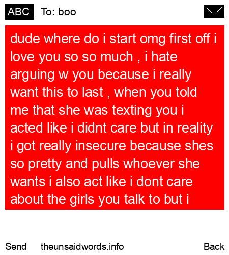 unsent message to boo