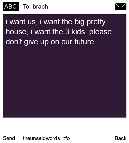 unsent message to brach