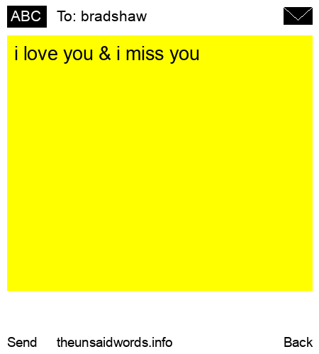 unsent message to bradshaw