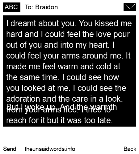 unsent message to Braidon.