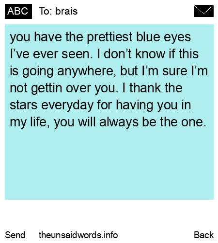 unsent message to brais