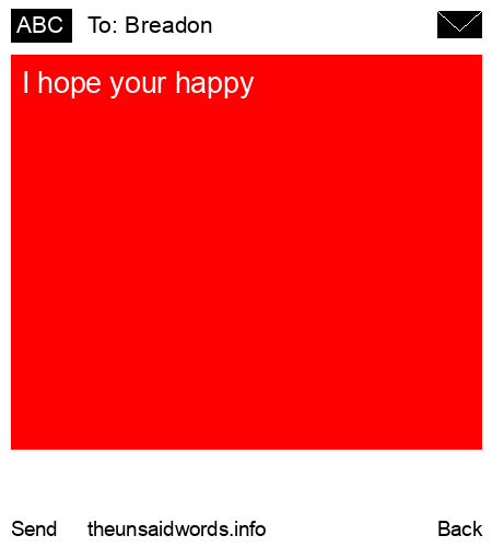 unsent message to Breadon