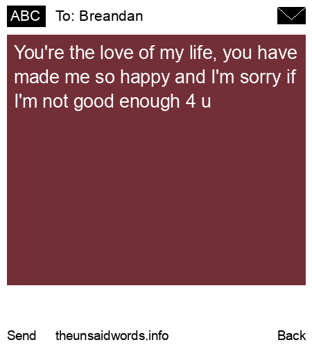 unsent message to Breandan