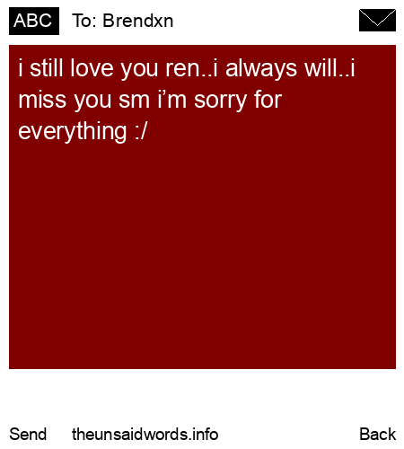 unsent message to Brendxn