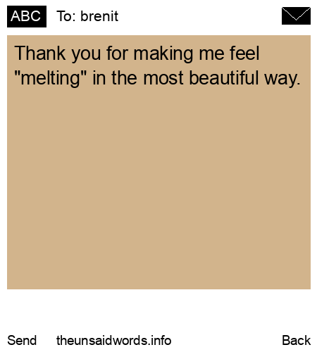 unsent message to brenit