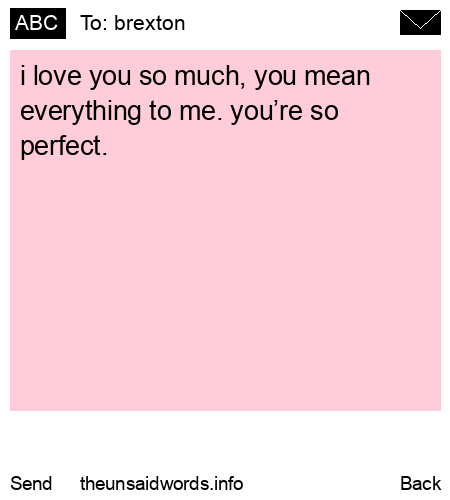 unsent message to brexton