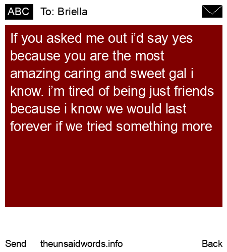 unsent message to Briella