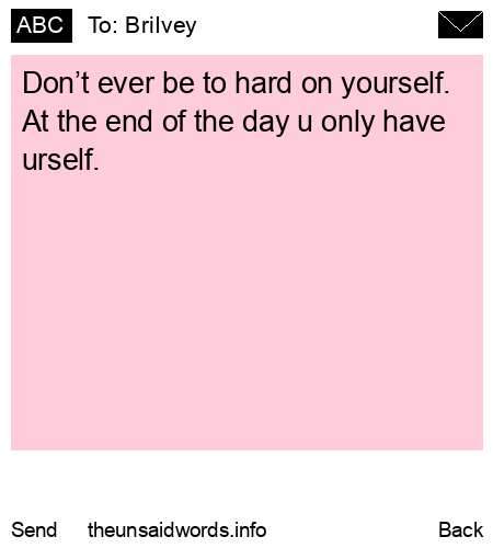 unsent message to BriIvey