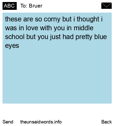 unsent message to Bruer