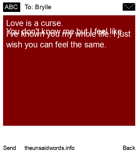 unsent message to Brylle
