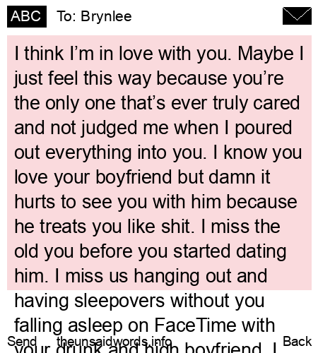 unsent message to Brynlee