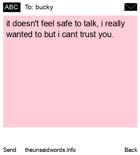 unsent message to bucky