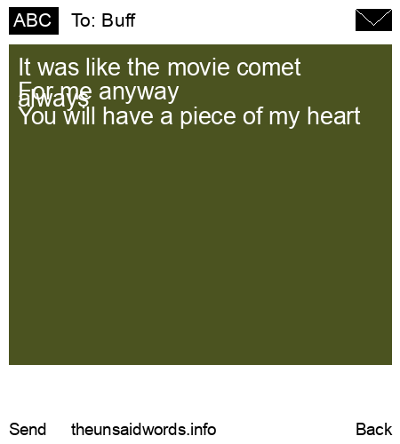 unsent message to Buff