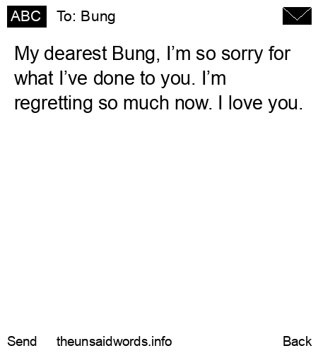 unsent message to Bung 