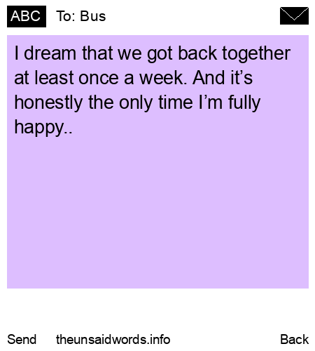 unsent message to Bus
