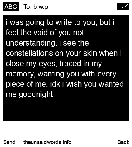 unsent message to b.w.p